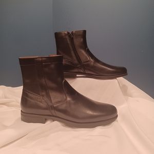 Pre-owned Florsheim Black Comfortech Men’s Dress Plain Toe Zip Boots 12140-001 1